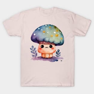 Adorable Cartoonish Mushroom Design Nine T-Shirt